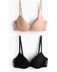 H&M - Set Van 2 Superpush-up Bh's Van Microvezel - Lyst