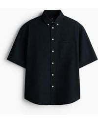H&M - Oxfordhemd mit Kurzarm in Relaxed Fit - Lyst