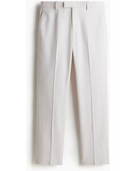 H&M - Elegante Hose aus Leinenmix in Regular Fit - Lyst