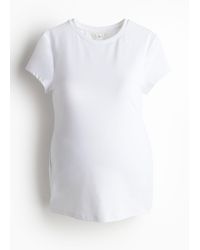 H&M - MAMA T-Shirt aus Mikrofaser - Lyst