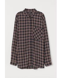 H&M Chemise à carreaux - Bleu