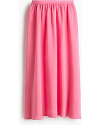 H&M - H & M - Rok - Loose Fit - Roze - Lyst