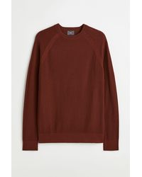 H&M Pullover Muscle Fit - Braun
