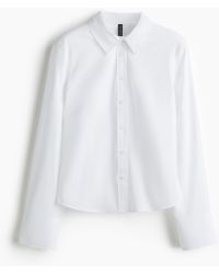 H&M - Hemdbluse aus Popeline - Lyst