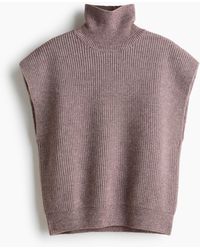 H&M - Pull Sans Manches Loose Avec Col Cheminée - Lyst