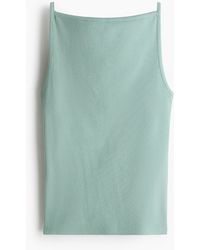 H&M - Geribde Straptop - Lyst