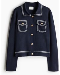 H&M - Cardigan mit Kragen - Lyst
