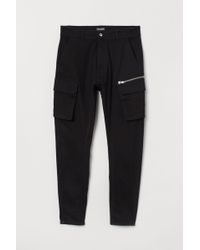black h&m cargo pants