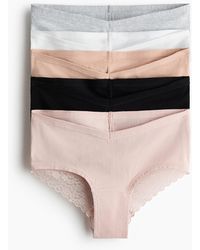 H&M - MAMA 5er-Pack Baumwollhipster mit Spitze - Lyst