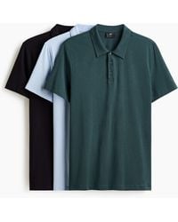 H&M - Set Van 3 Poloshirts - Lyst
