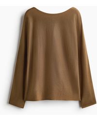 H&M - Pullover mit U-Boot-Ausschnitt - Lyst