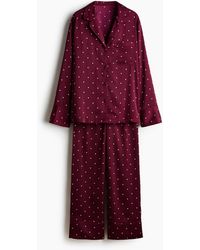 H&M - Satijnen Pyjama - Lyst