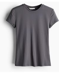 H&M - Nauwsluitend T-shirt - Lyst