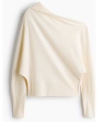 H&M - One-Shoulder-Pullover mit Fledermausärmeln - Lyst