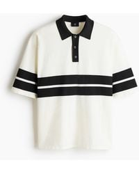 H&M - Gestricktes Poloshirt in Loose Fit - Lyst