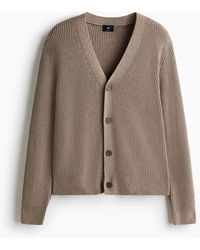 H&M - Gilet Regular Fit en maille côtelée - Lyst