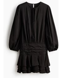 H&M - Kleid mit Stufenjupe - Lyst