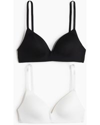 H&M - Set Van 2 Soft-bh's Van Microvezel - Lyst