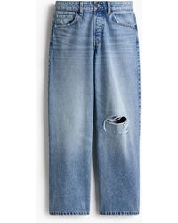 H&M - Wide Regular Jeans - Lyst