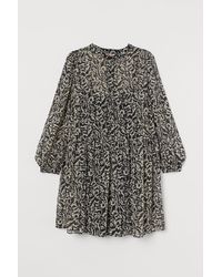 H&M + Weites Kleid - Schwarz