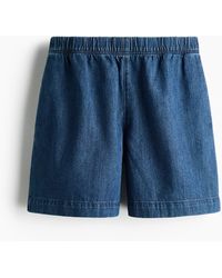 H&M - Denim Pull-on Short - Lyst