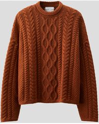 H&M - Pull en maille torsadée de laine mélangée - Lyst