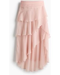 H&M - Volantrok Van Chiffon - Lyst