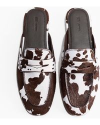 H&M - Pennyloafer-Mules aus Leder - Lyst