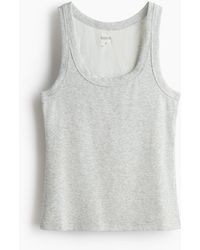 H&M - Cooling Geribde Tanktop - Lyst