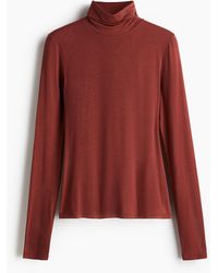H&M - Viscose Top Met Col - Lyst