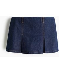 H&M - Plissierter Mini-Skort - Lyst