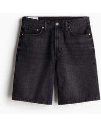 H&M - Relaxed Denim Shorts - Lyst