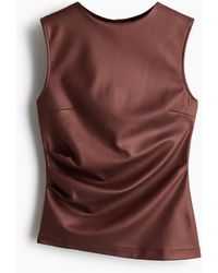 H&M - Tricot Top Met Coating - Lyst