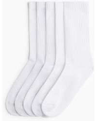 H&M - 5er-Pack Gerippte Socken - Lyst