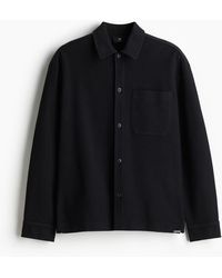 H&M - Angerautes Overshirt in Loose Fit - Lyst