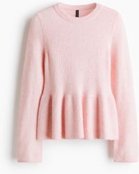 H&M - Pull Péplum - Lyst