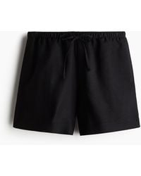H&M - Short Van Linnenmix Met Drawstring - Lyst