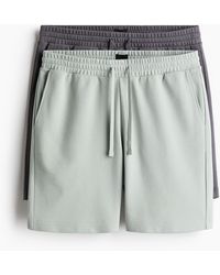 H&M - Lot de 2 shorts Regular Fit en molleton - Lyst