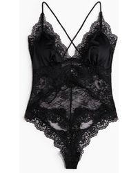 H&M - Body Van Microvezel En Kant - Lyst