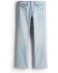 H&M - Flared Low Ankle Jeans - Lyst