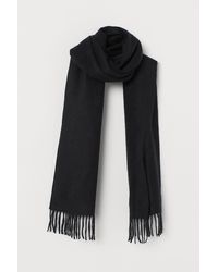 H&M Kaschmirschal - Schwarz