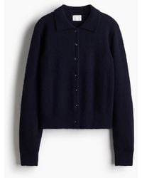 H&M - Cardigan mit Kragen - Lyst