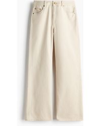 H&M - Rechte Broek Van Twill - Lyst