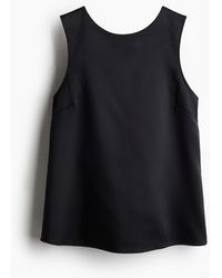 H&M - Top mit Schleife im Rücken - Lyst