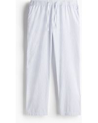 H&M - Broek Van Popeline - Lyst