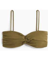 H&M - Padded Bikinitop Met Gedraaid Detail - Lyst