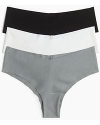 H&M - Lot De 3 Culottes Hipster Invisibles En Coton - Lyst