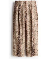 H&M - Enkellange Broek Van Twill - Lyst