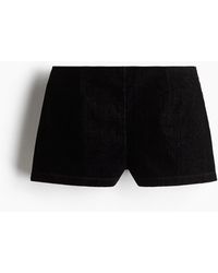 H&M - Mini Short En Denim - Lyst