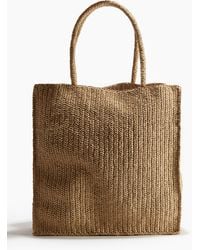 H&M - Shopper aus Bast - Lyst